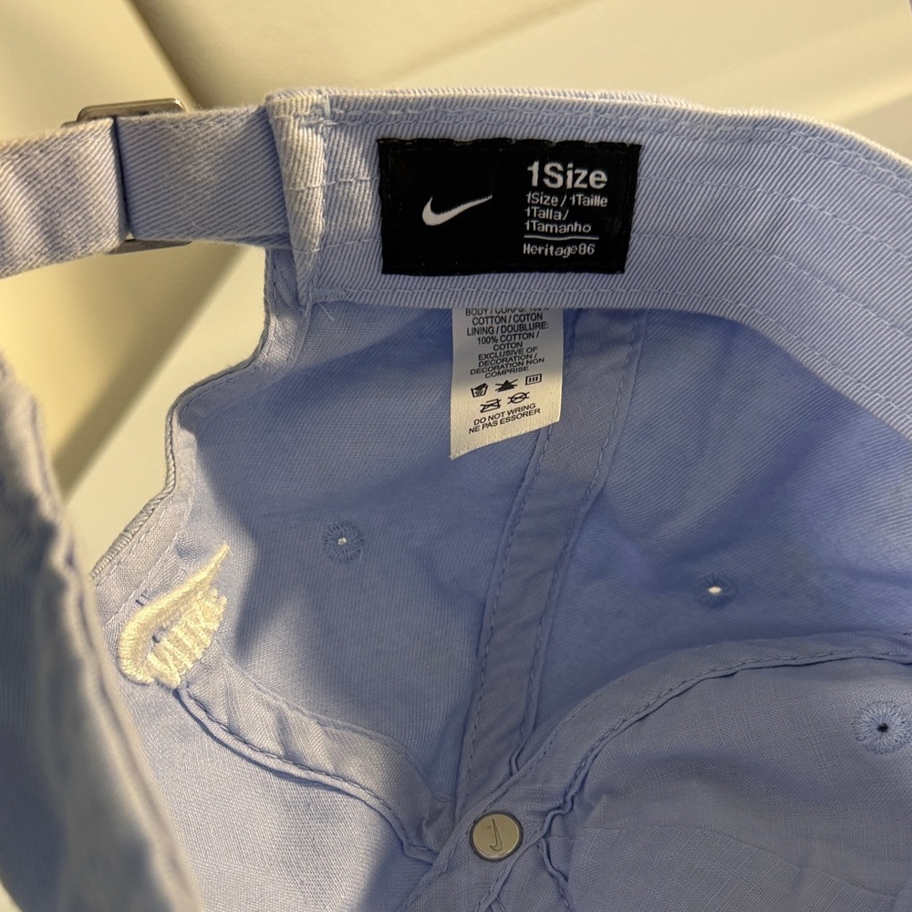 Nike Light Blueish Lavender Just Do It Cap with White Embroidery OS - Picture 6 of 7